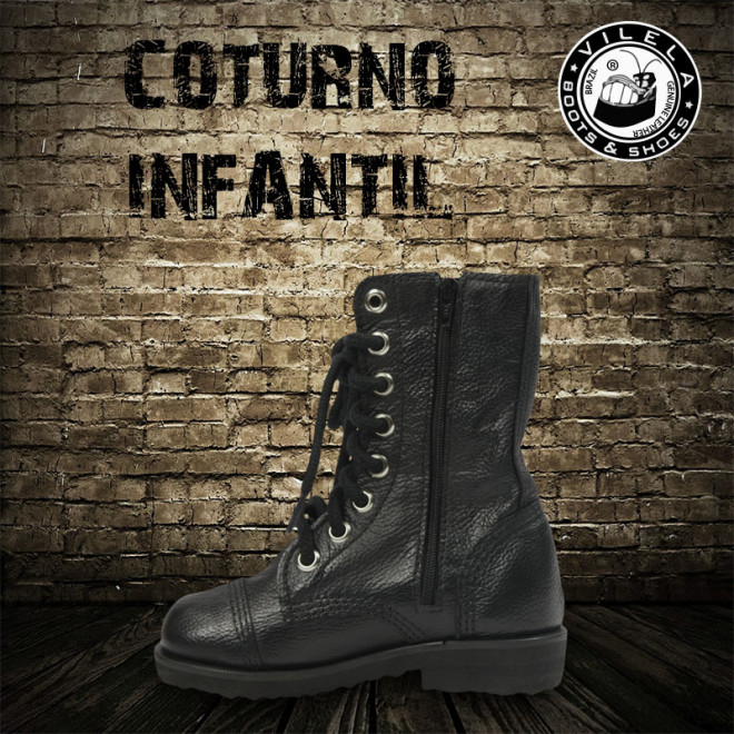 coturno para vigilante com ziper