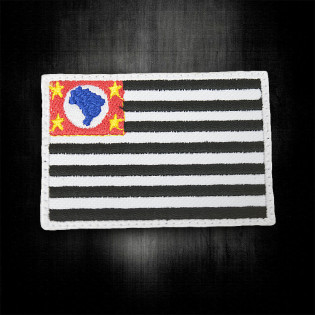 Bordado Bandeira São Paulo - Média