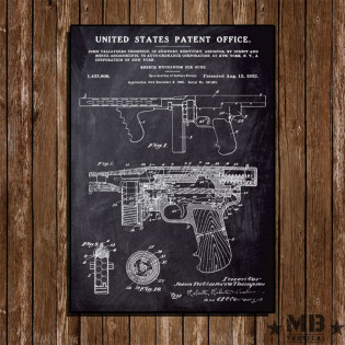 Poster Patent Thompson 1922 - Fundo Lousa