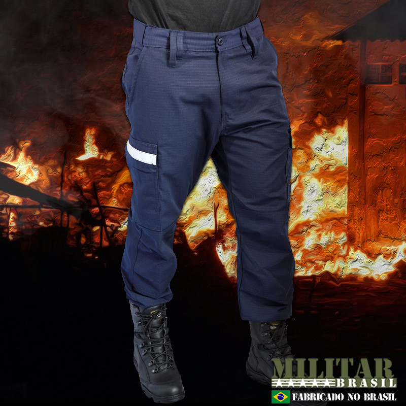 Calça militar azul sales marinho