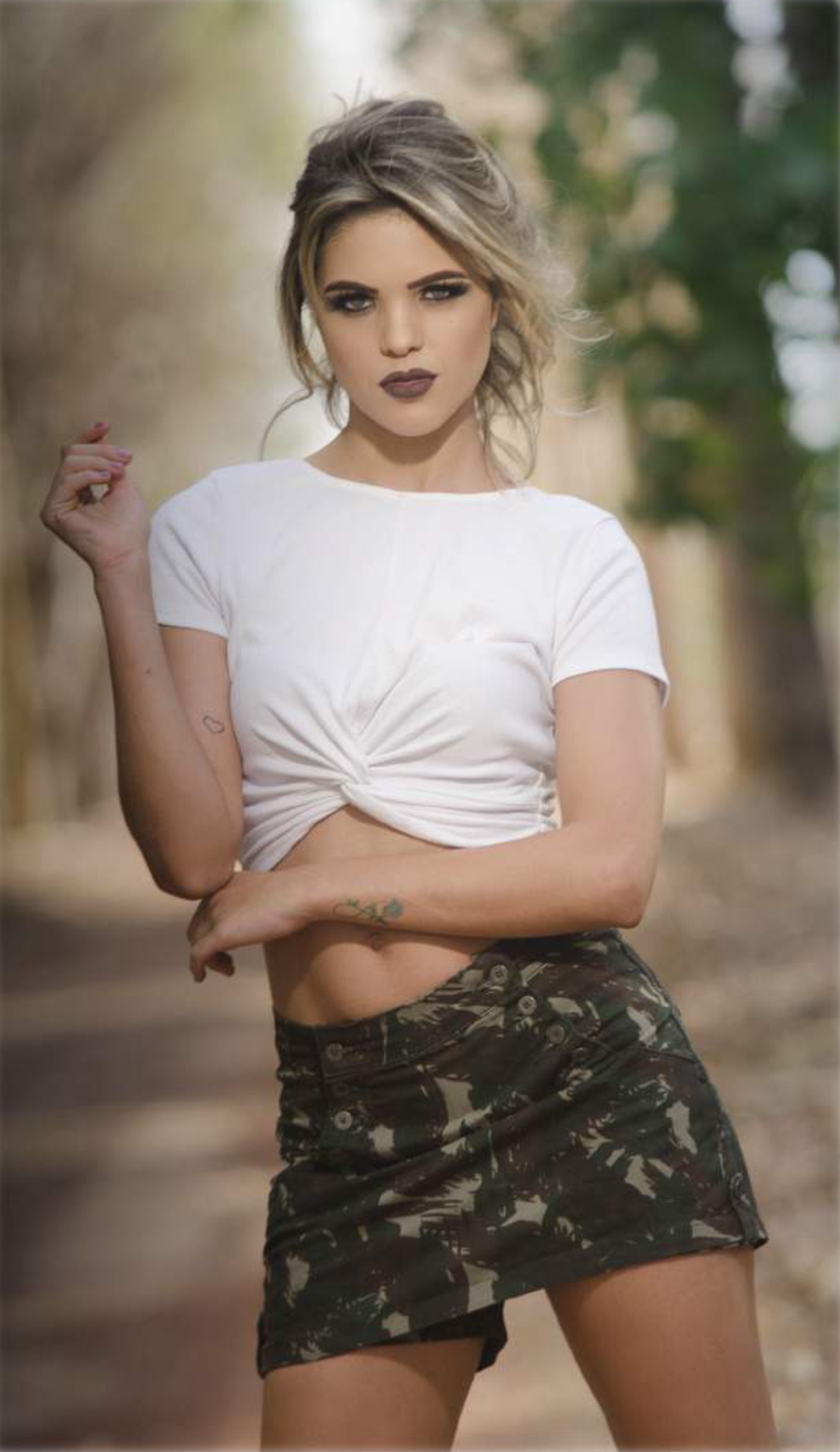 saia com estampa do exercito