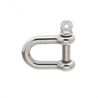 Manilha Reta Curta 5mm aco inox