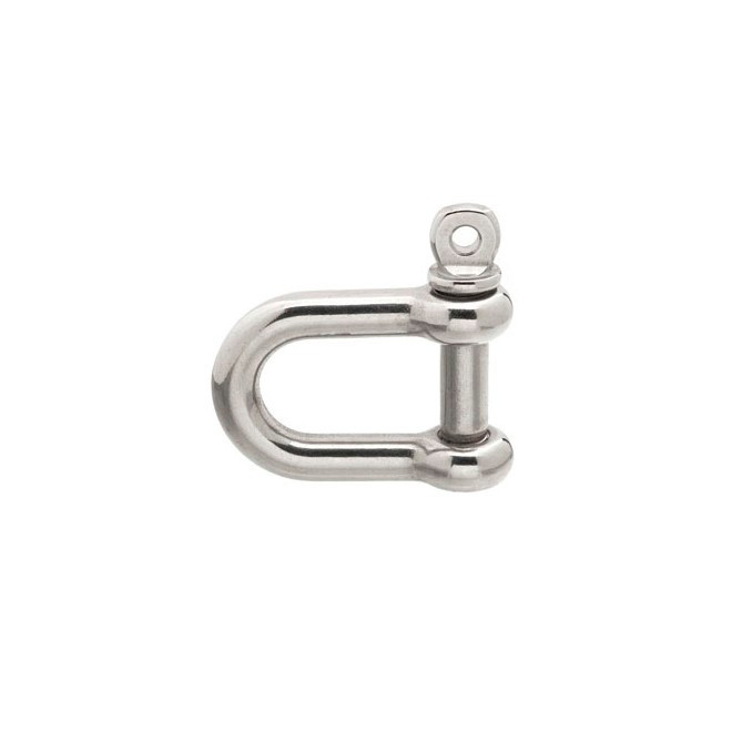 Manilha Reta Curta 5mm aco inox