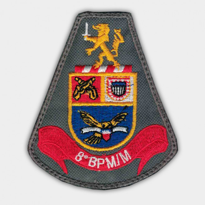 Brasão Bordado 8º BPM/M