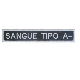 Bordado Tipo Sanguineo A Negativo