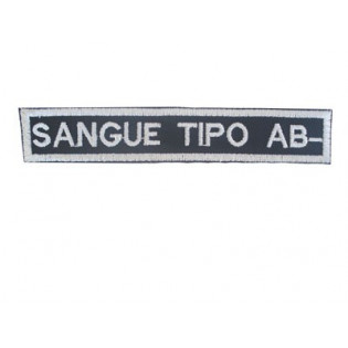 Bordado Tipo Sanguineo AB Negativo