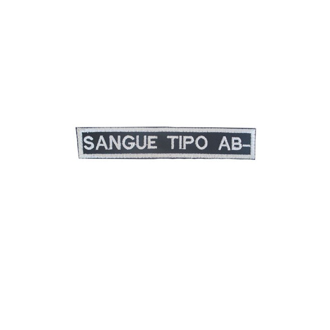 Bordado Tipo Sanguineo AB Negativo