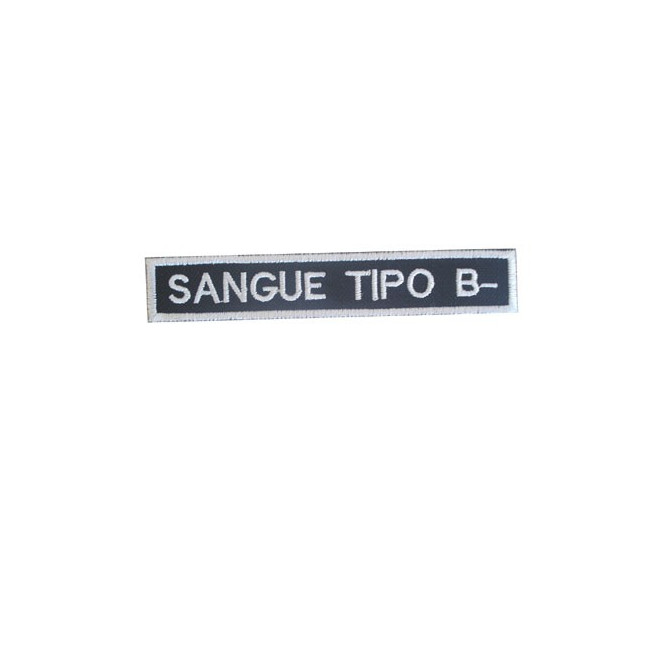 Bordado Tipo Sanguineo B  Negativo