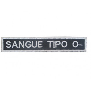 Bordado Tipo Sanguineo O Negativo