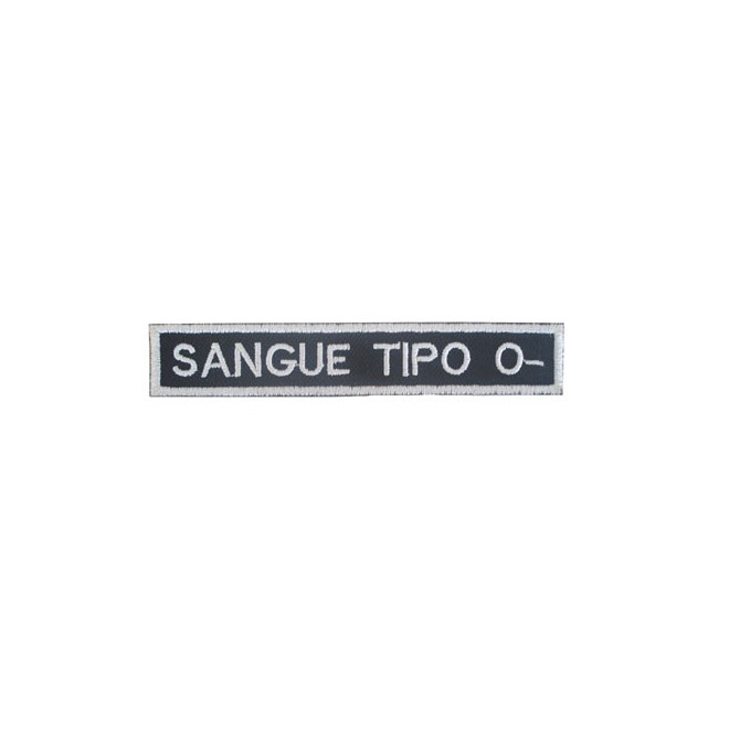 Bordado Tipo Sanguineo O Negativo