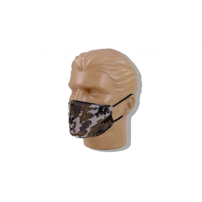 Mascara de Proteção Lavável Malha - Camo Urban Digital - Pacote com 3
