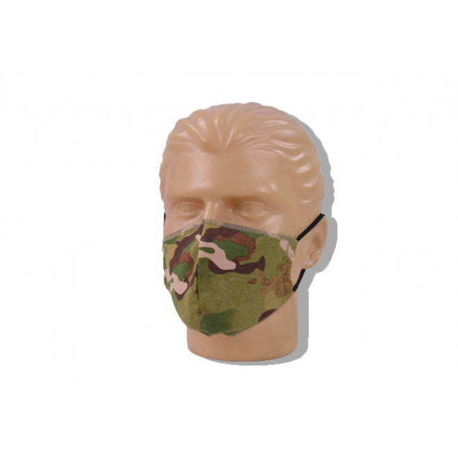 Mascara de Proteção Lavável Malha - Camo Multicam - Pacote com 3
