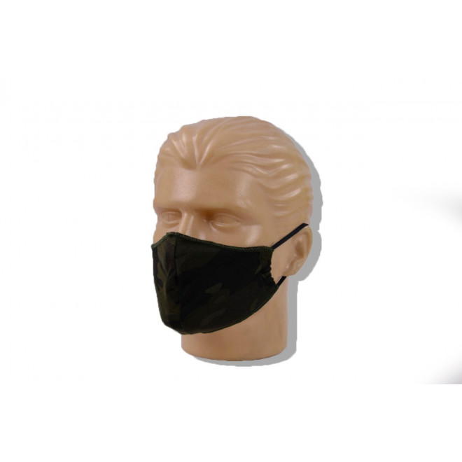 Mascara de Proteção Lavável Malha - Camo Multicam Black - Pacote com 3