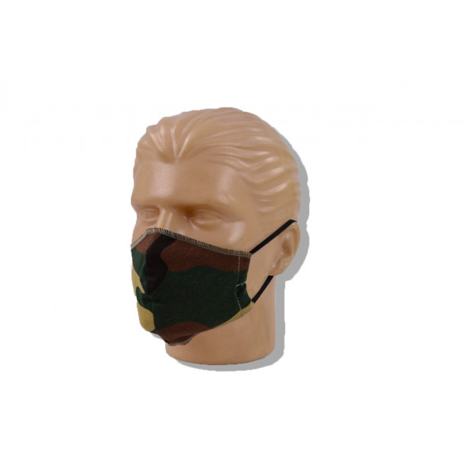 Mascara de Proteção Lavável Malha - Camo Woodland - Pacote com 3