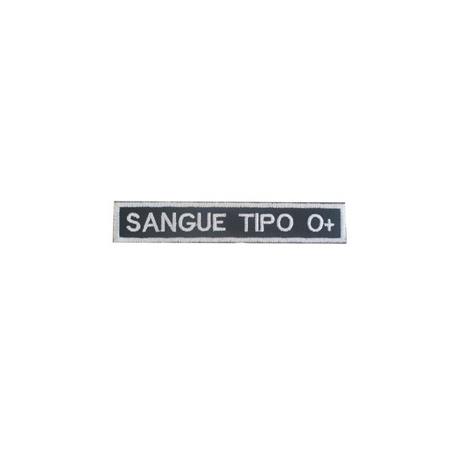 Bordado Tipo Sanguineo O Positivo
