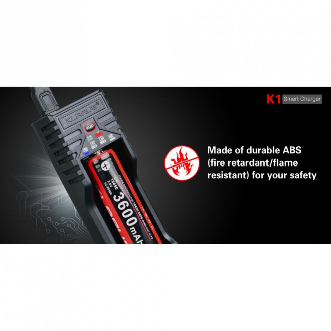 Carregador Klarus K1 com USB