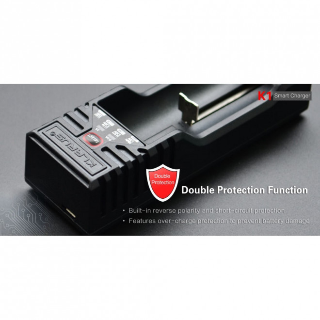 Carregador Klarus K1 com USB