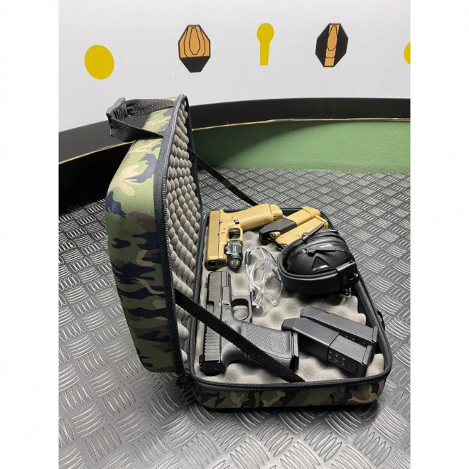 Shooter Case Larger - Camo Verde