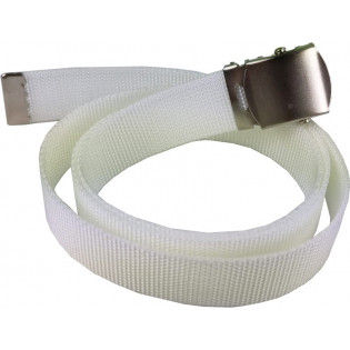 Cinto Social Militar Fivela Rolete - Branco - XG
