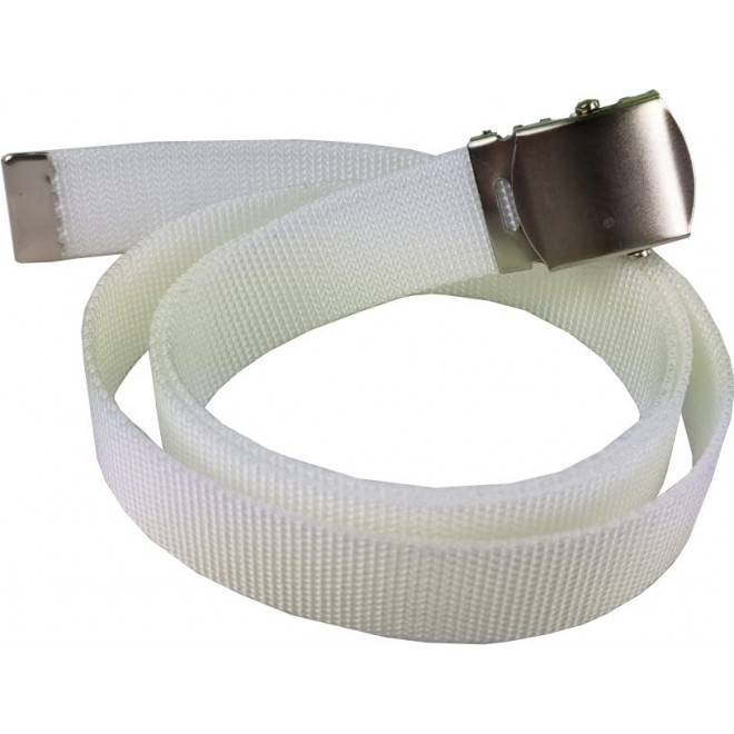 Cinto Social Militar Fivela Rolete - Branco - XG