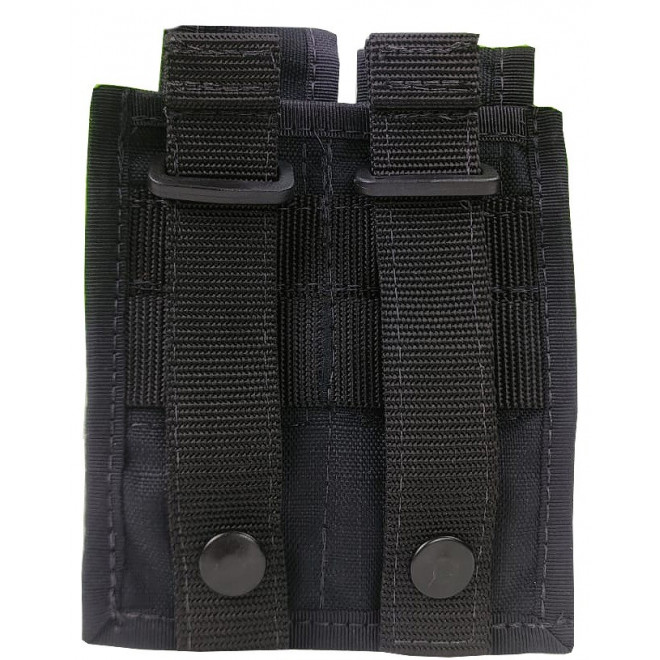Porta Carregador Pistola Duplo Molle - Preto