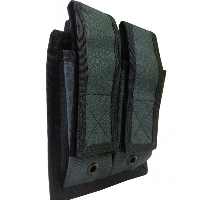 Porta Carregador Pistola Duplo Molle - Cinza