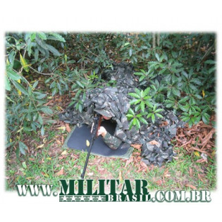 Rede de Camuflagem - 1m x 1,5m - Camo Exército