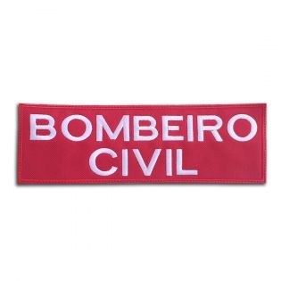 Bordado Tarja Bombeiro Civil 22,5 x 7,8cm