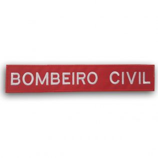 Bordado Tarja Bombeiro Civil 30x5,5cm