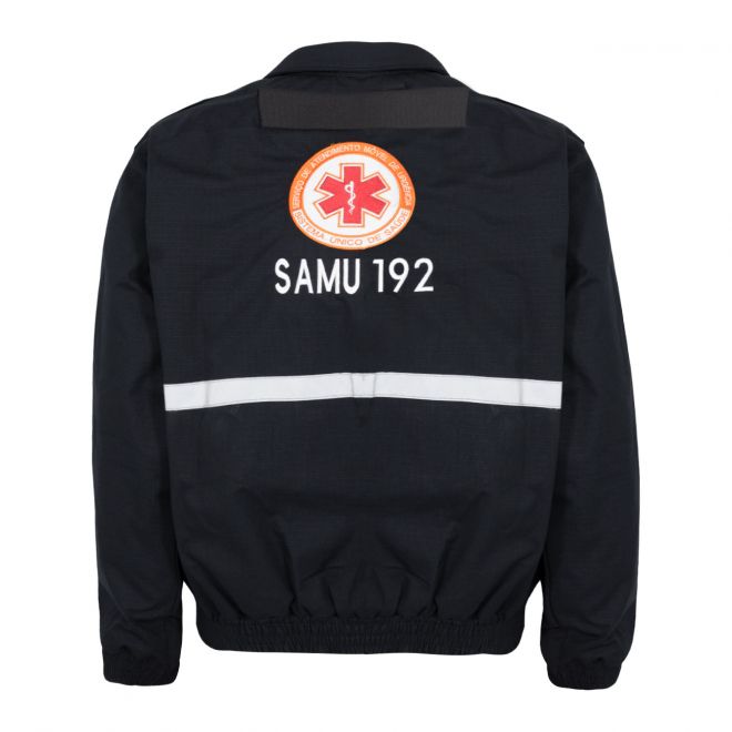 Jaqueta Samu Acolchoada Rip Stop - Azul