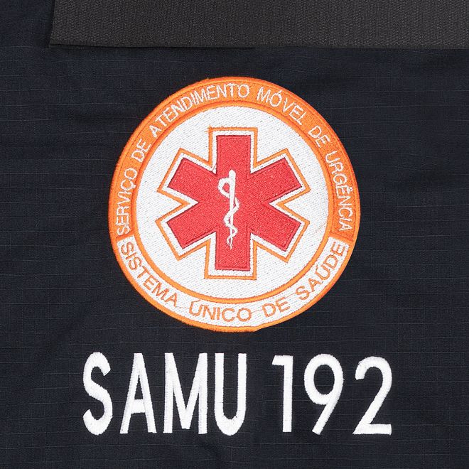 Jaqueta Samu Acolchoada Rip Stop - Azul 