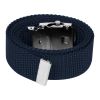 Cinto Social Militar Fivela Rolete Preto - Azul - XG