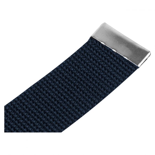 Cinto Social Militar Fivela Rolete Preto - Azul - XG