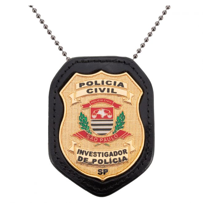 Porta Distintivo Investigador de Policia