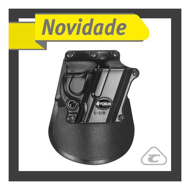 Coldre Fobus C-21B Imbel Md-1/ Md-GC, Imbel 07 ou 09 Tiros Colt M973/ 1911