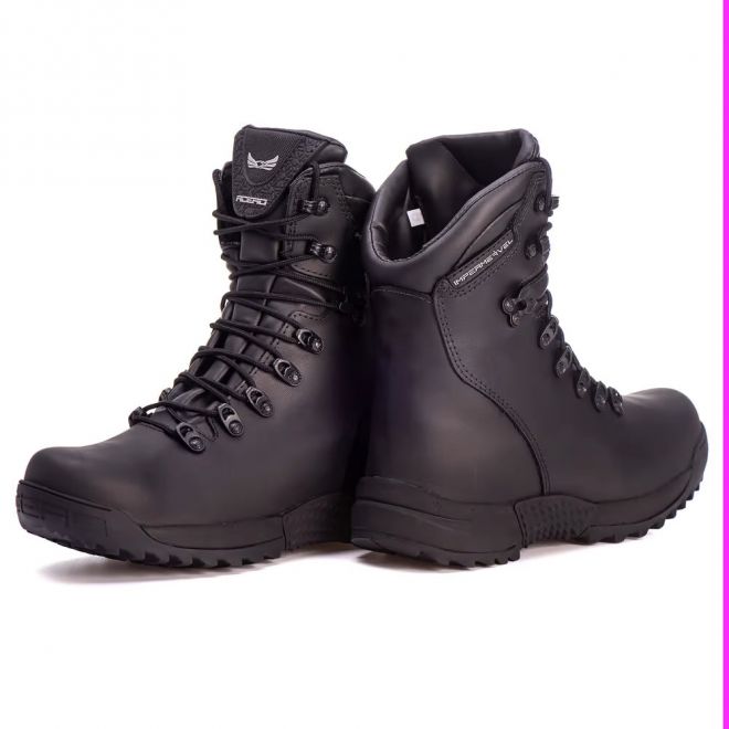 Bota Imperméavel Acero Couro Apache Preto