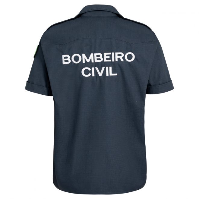 Gandola Manga Curta Bombeiro Civil - Verde Petroleo