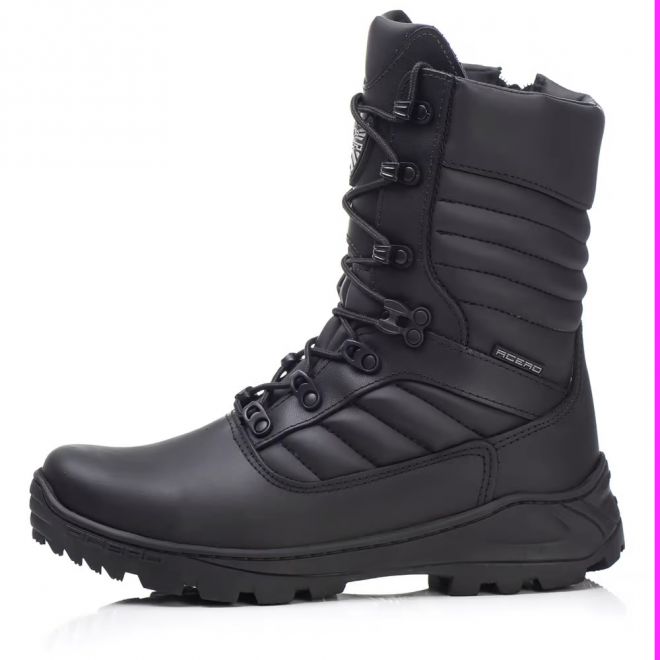 Bota Militar Acero Couro Delta Preto