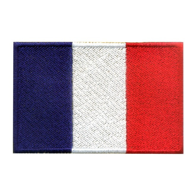 Bordado Bandeira da França Grande