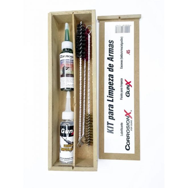 kit Limpeza de Armas .45 curta com Corrosionx
