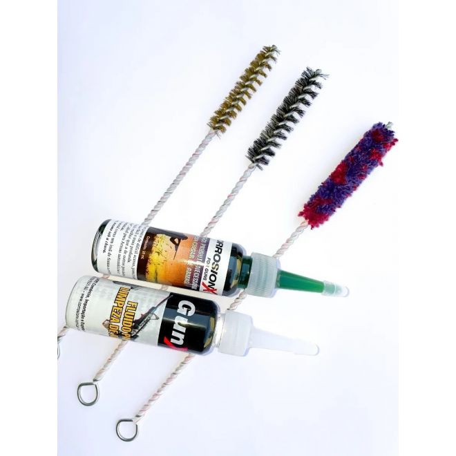 kit Limpeza de Armas 9mm/.38/380 curta com Corrosionx