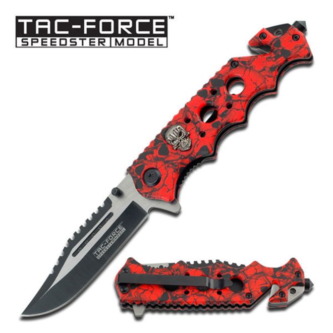 Canivete Tac Force by Master Cutlery abertura assistida TF-809RD