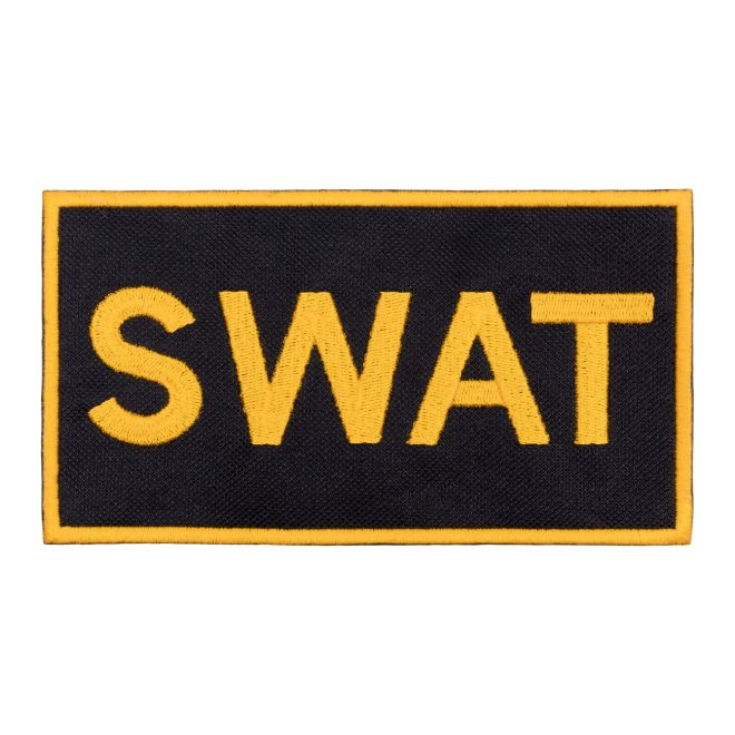 Bordado Swat Amarelo c/ Velkro - para colete Tático