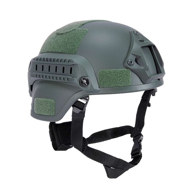 Capacete Tático Militar com proteção de orelha - Verde