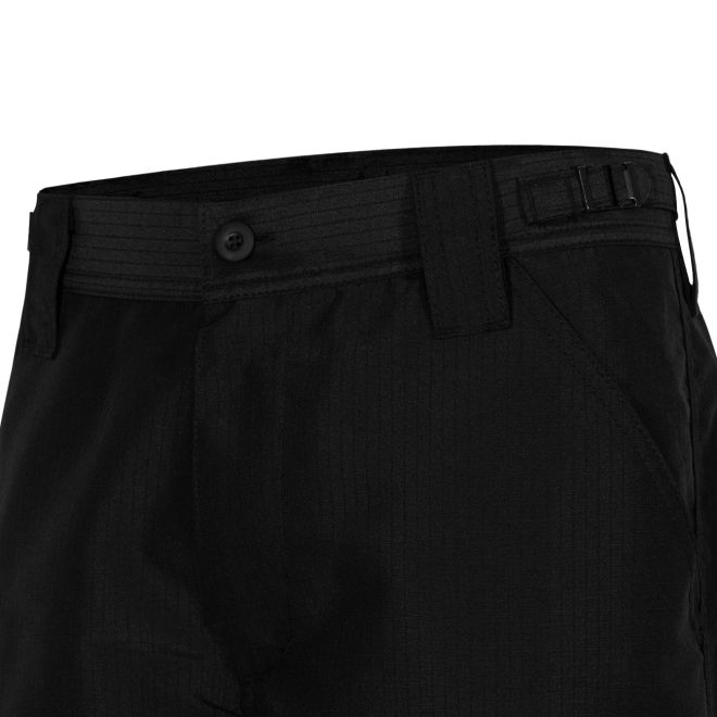 Bermuda 6 Bolsos Poly Rip - Preto