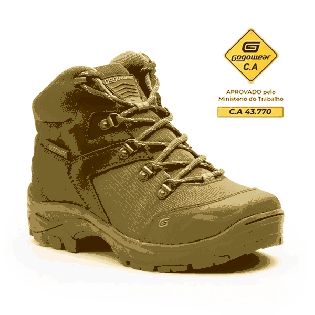 Bota Tática Militar Gogowear Couro ref Mamute cor Grafite