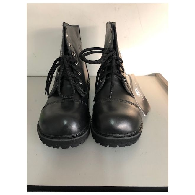 Bota Cano Curto Vintage Vilela Couro - Preto