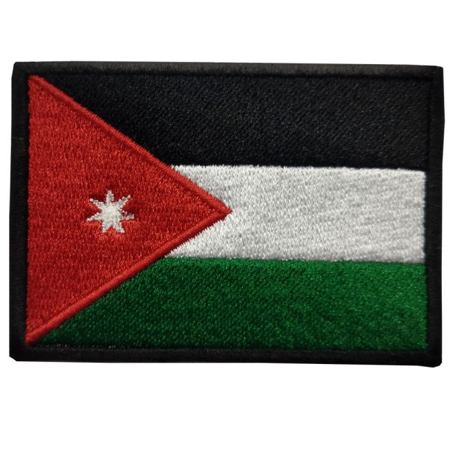 Bordado Bandeira Jordania 