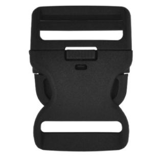 Fivela Nylon 3 Pontas 40mm c/ trava dupla - Preto