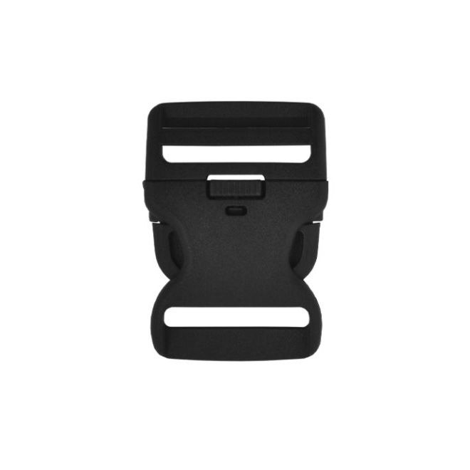 Fivela Nylon 3 Pontas 40mm c/ trava dupla - Preto